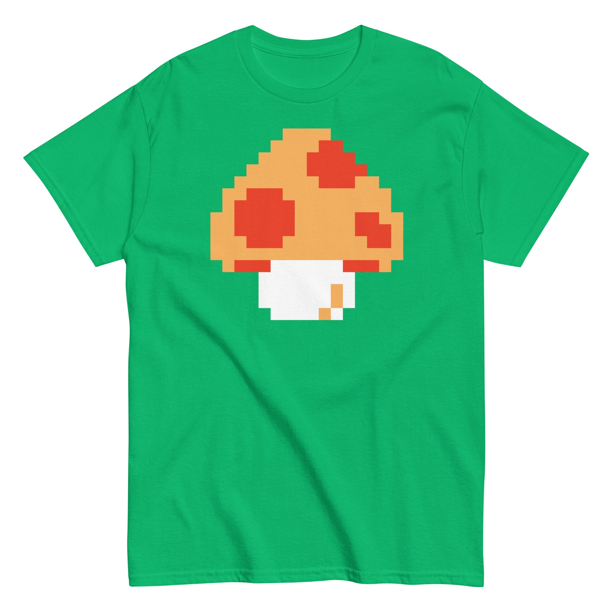 Pixellated Mega Mushroom Video Game Tee