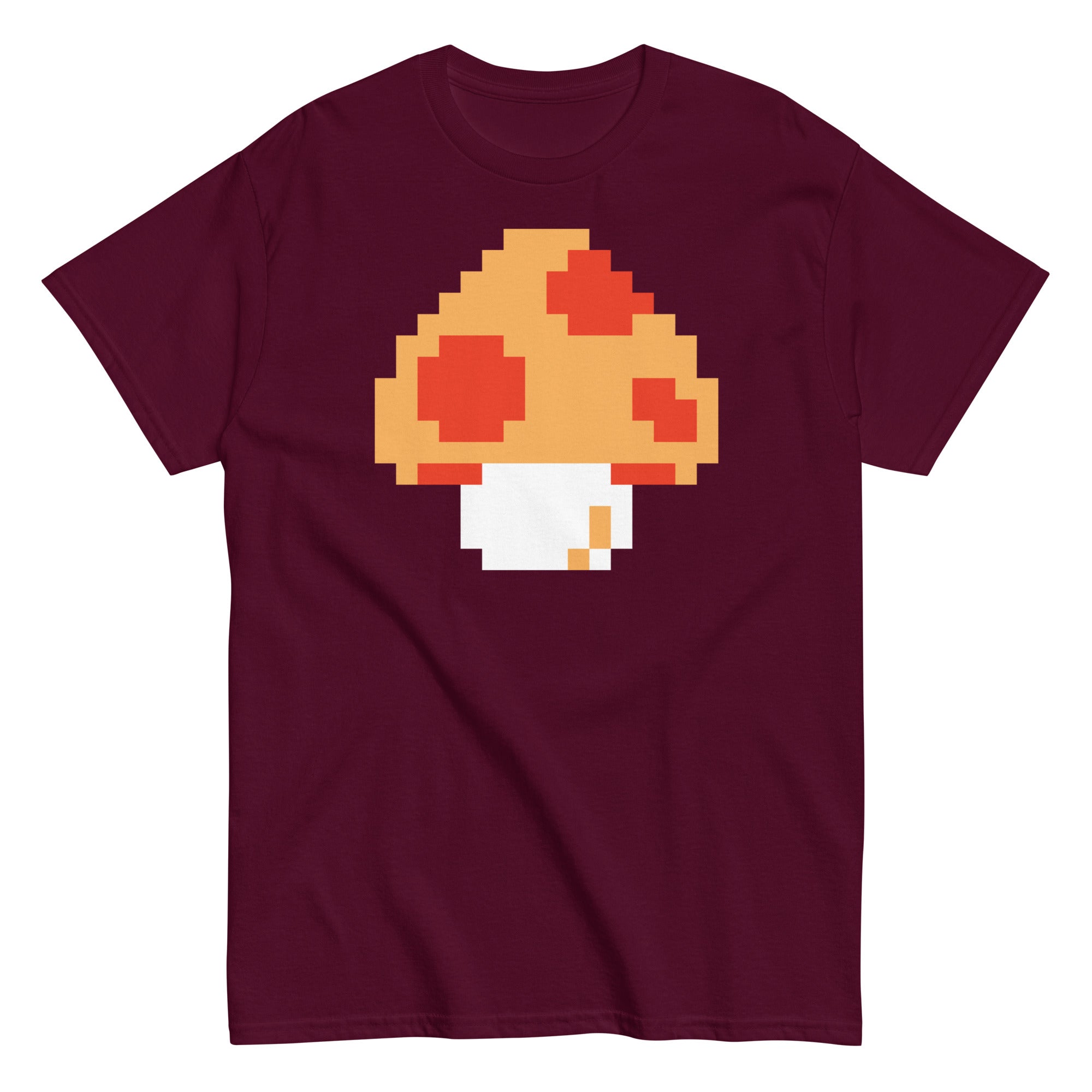 Pixellated Mega Mushroom Video Game Tee