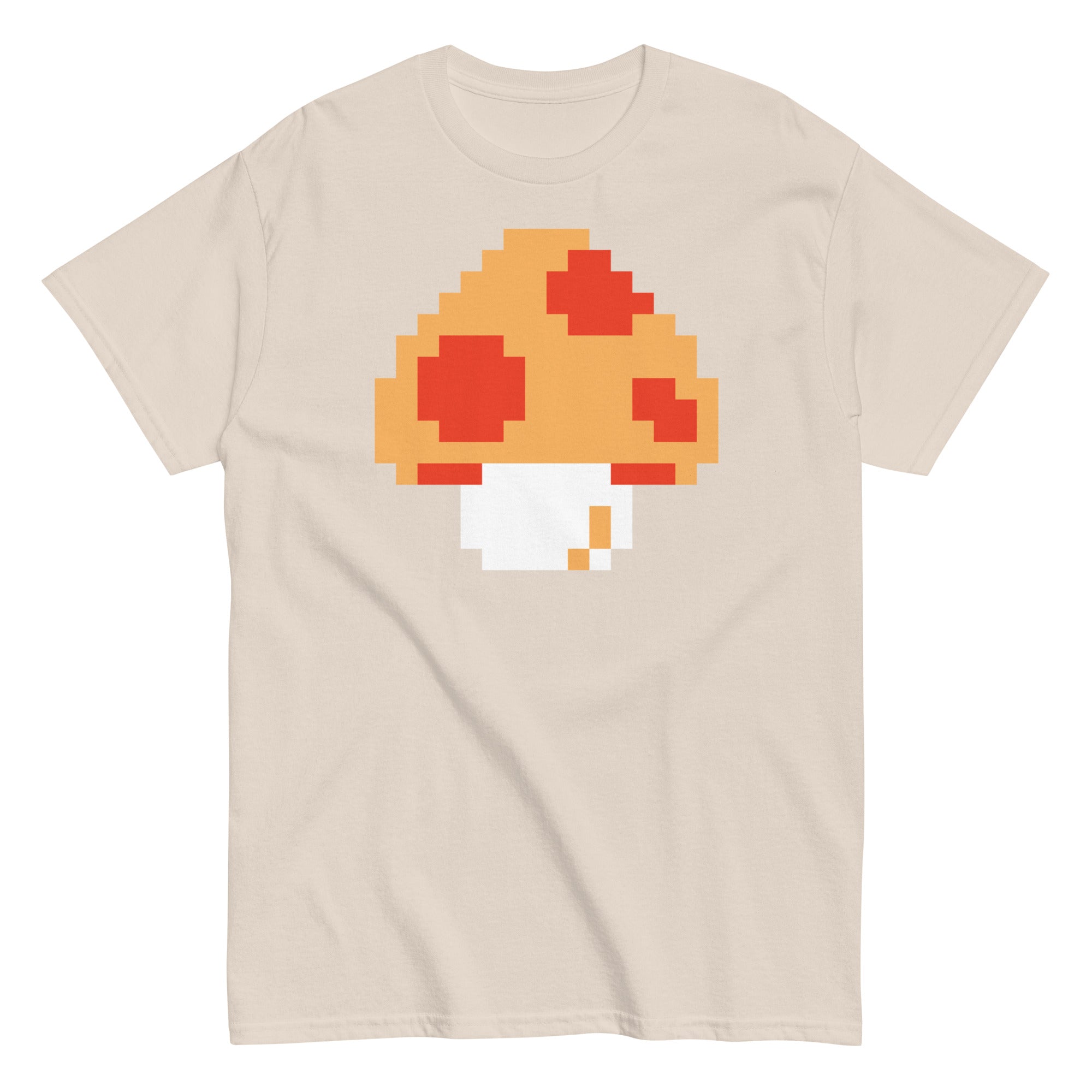 Pixellated Mega Mushroom Video Game Tee