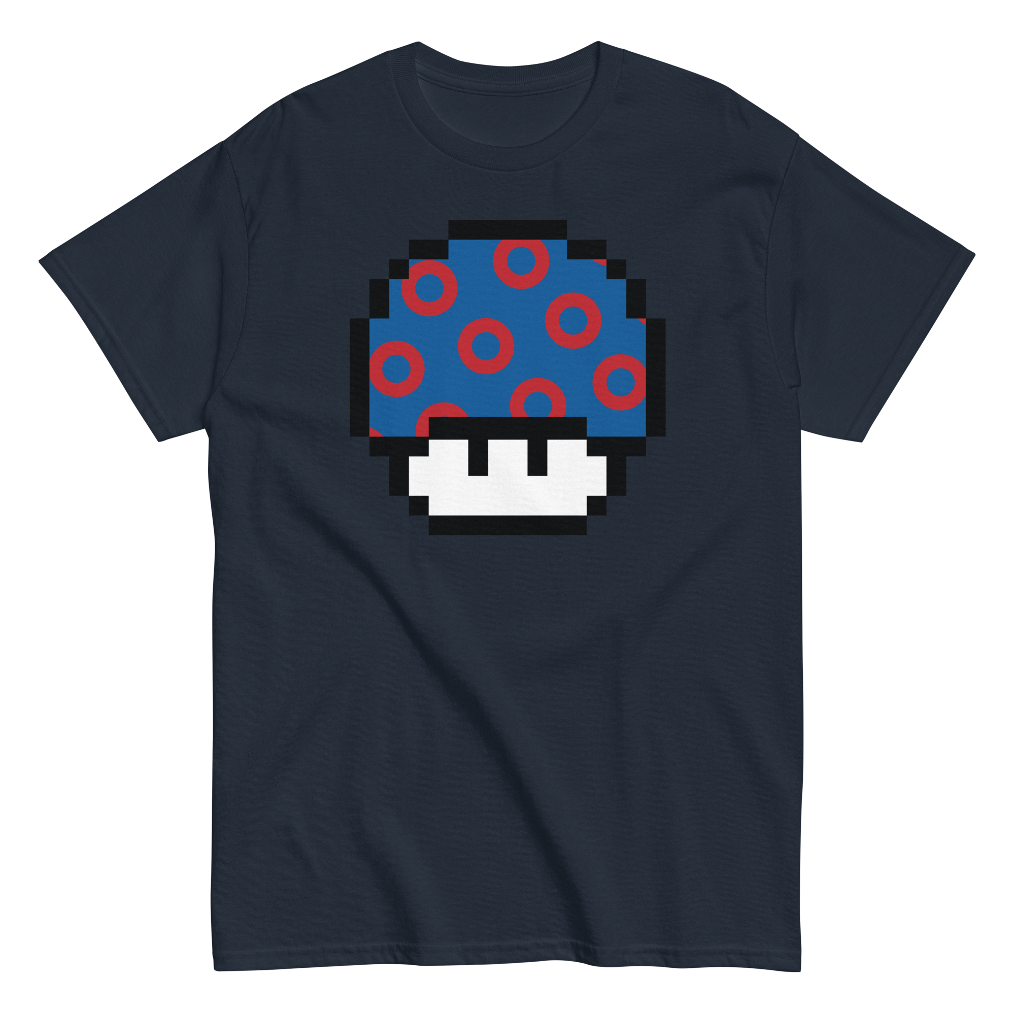 Fishman Donut Pixellated Super Mushroom Tee