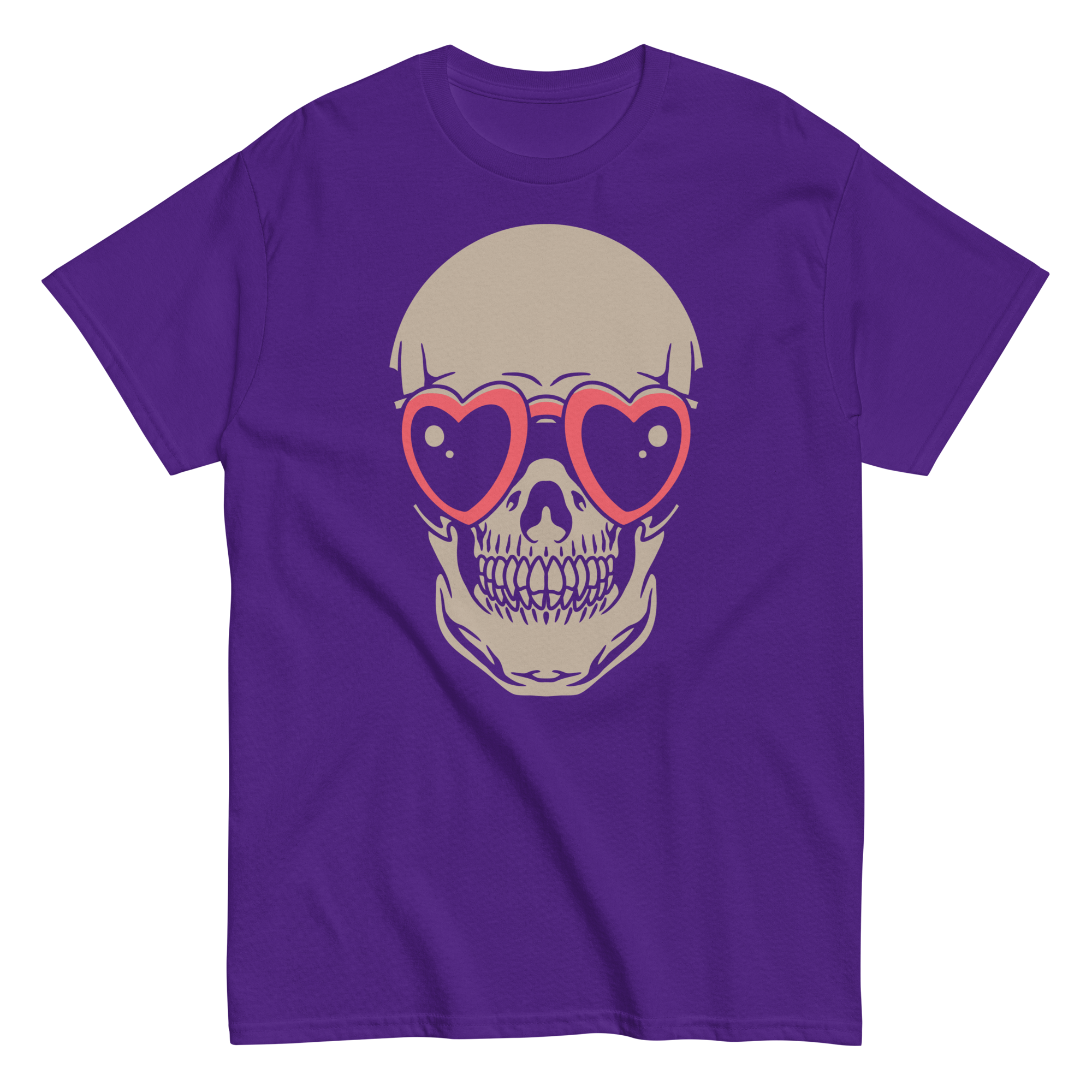 Skull Heart Sunglasses Graphic Tee