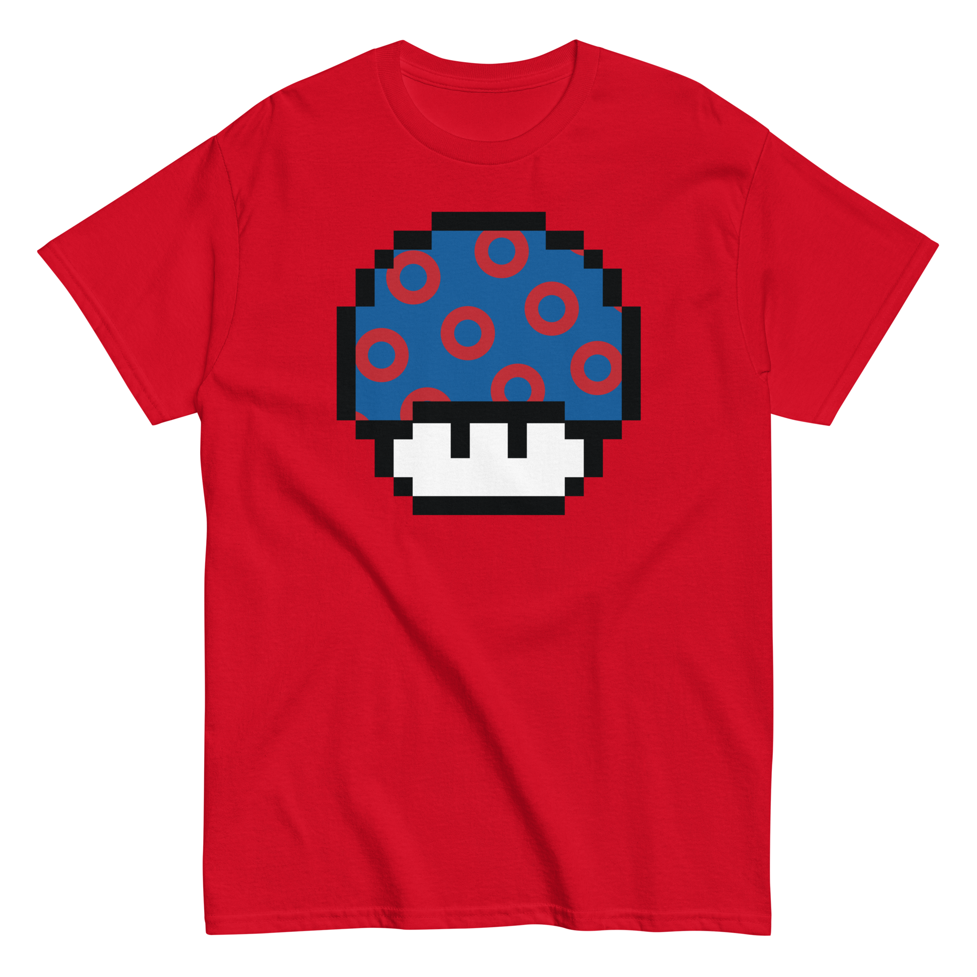 Fishman Donut Pixellated Super Mushroom Tee