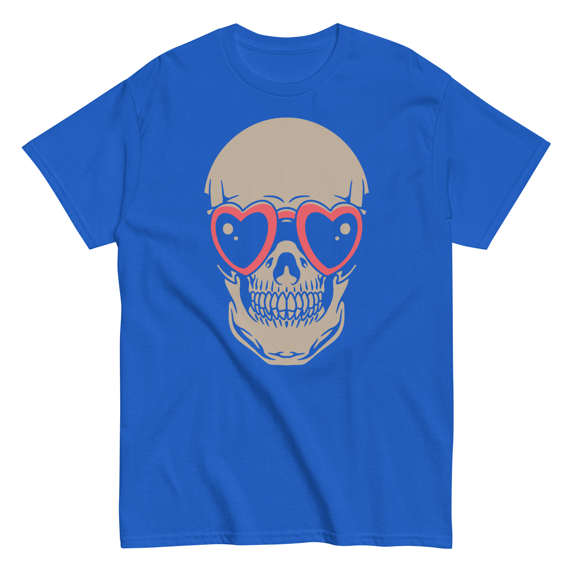 Skull Heart Sunglasses Graphic Tee