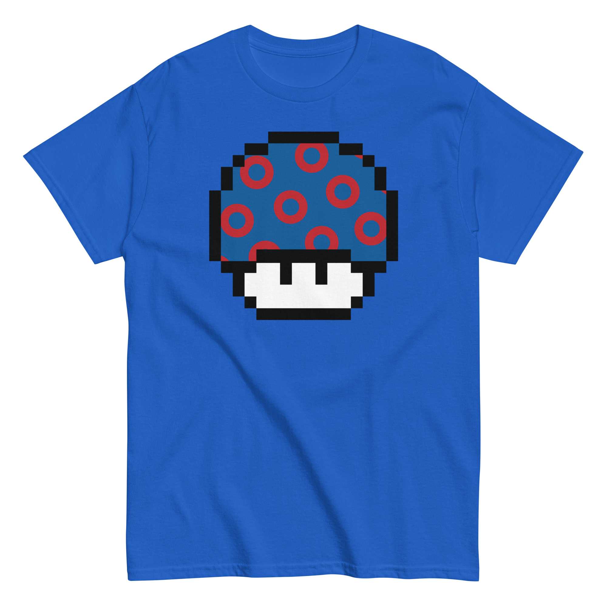 Fishman Donut Pixellated Super Mushroom Tee