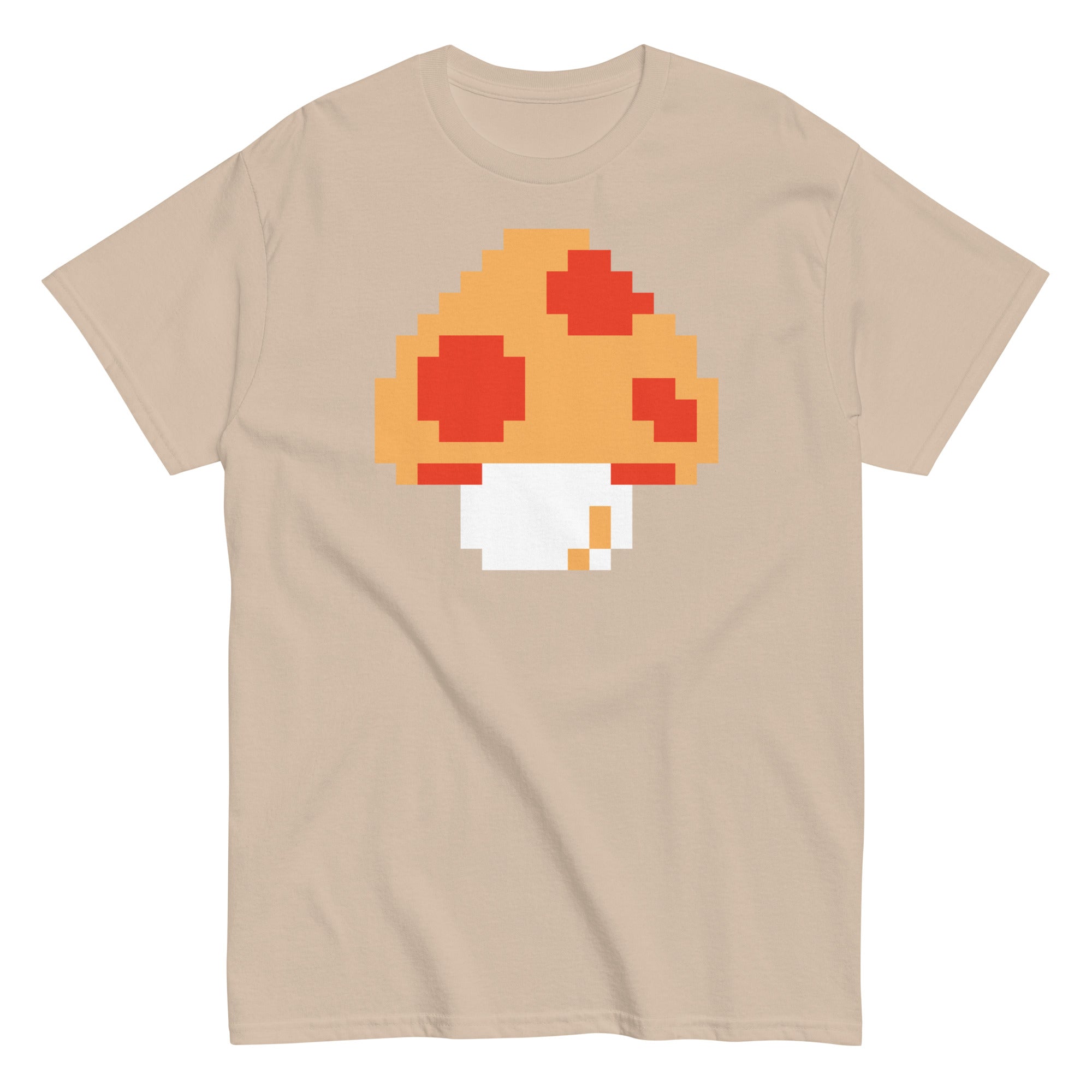 Pixellated Mega Mushroom Video Game Tee