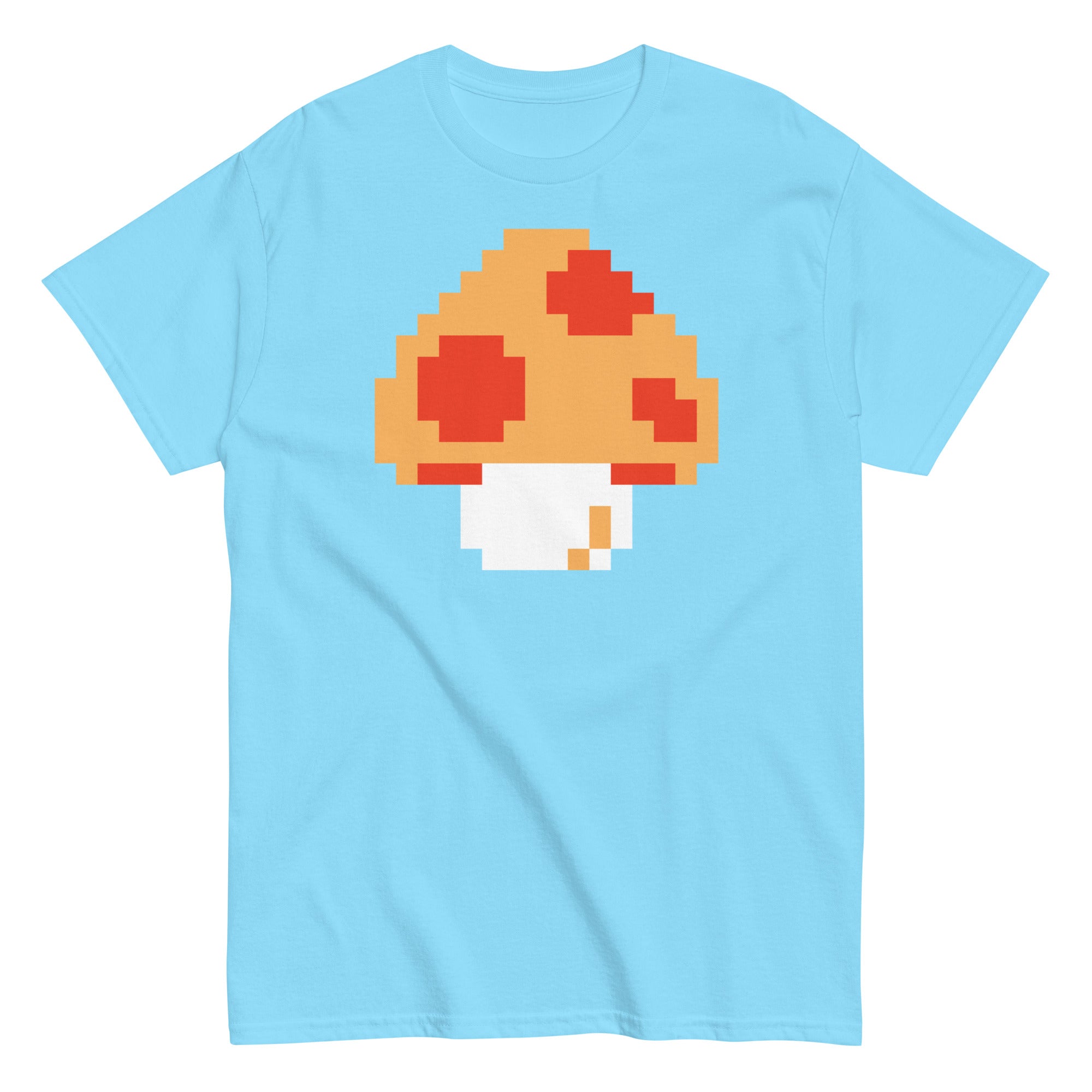 Pixellated Mega Mushroom Video Game Tee