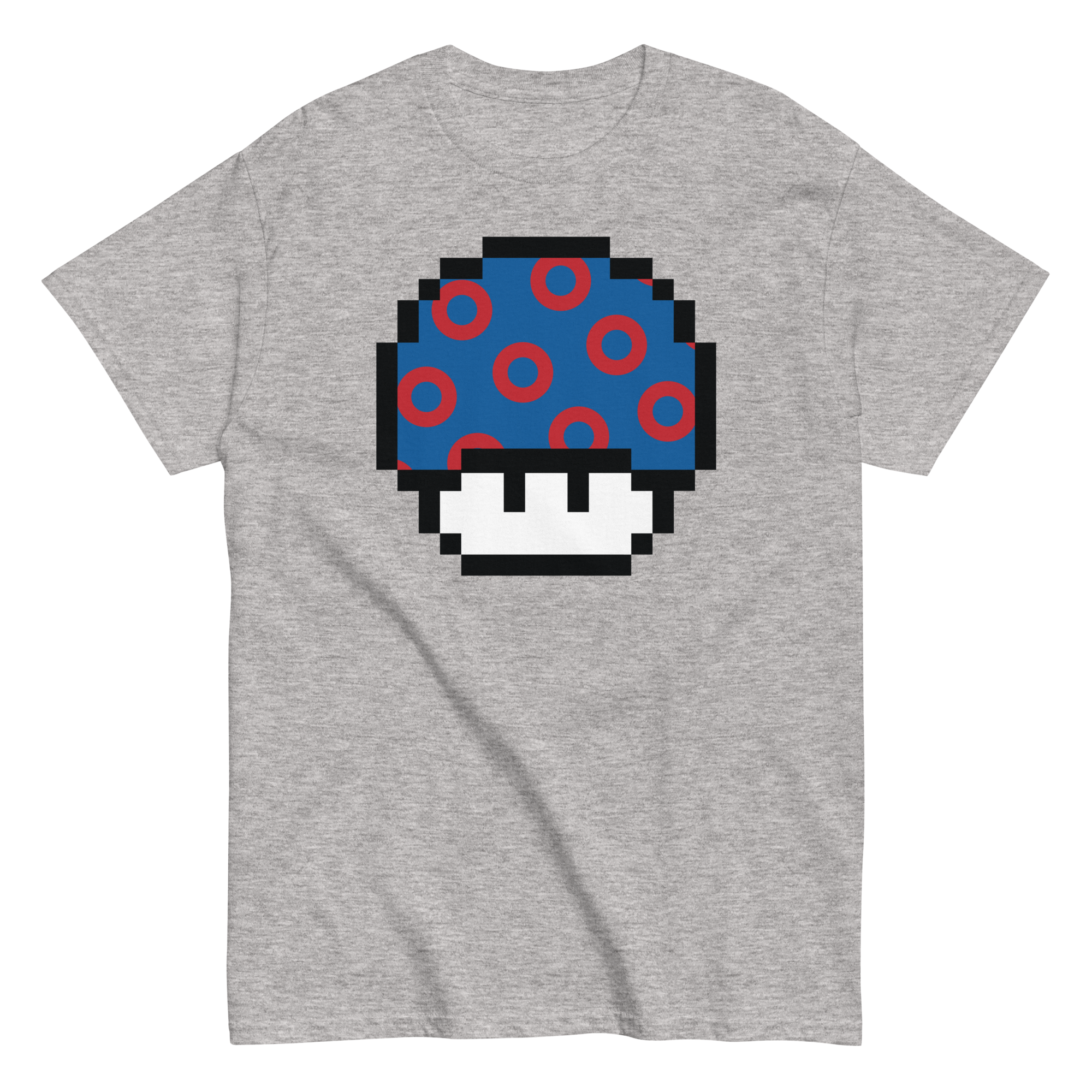 Fishman Donut Pixellated Super Mushroom Tee