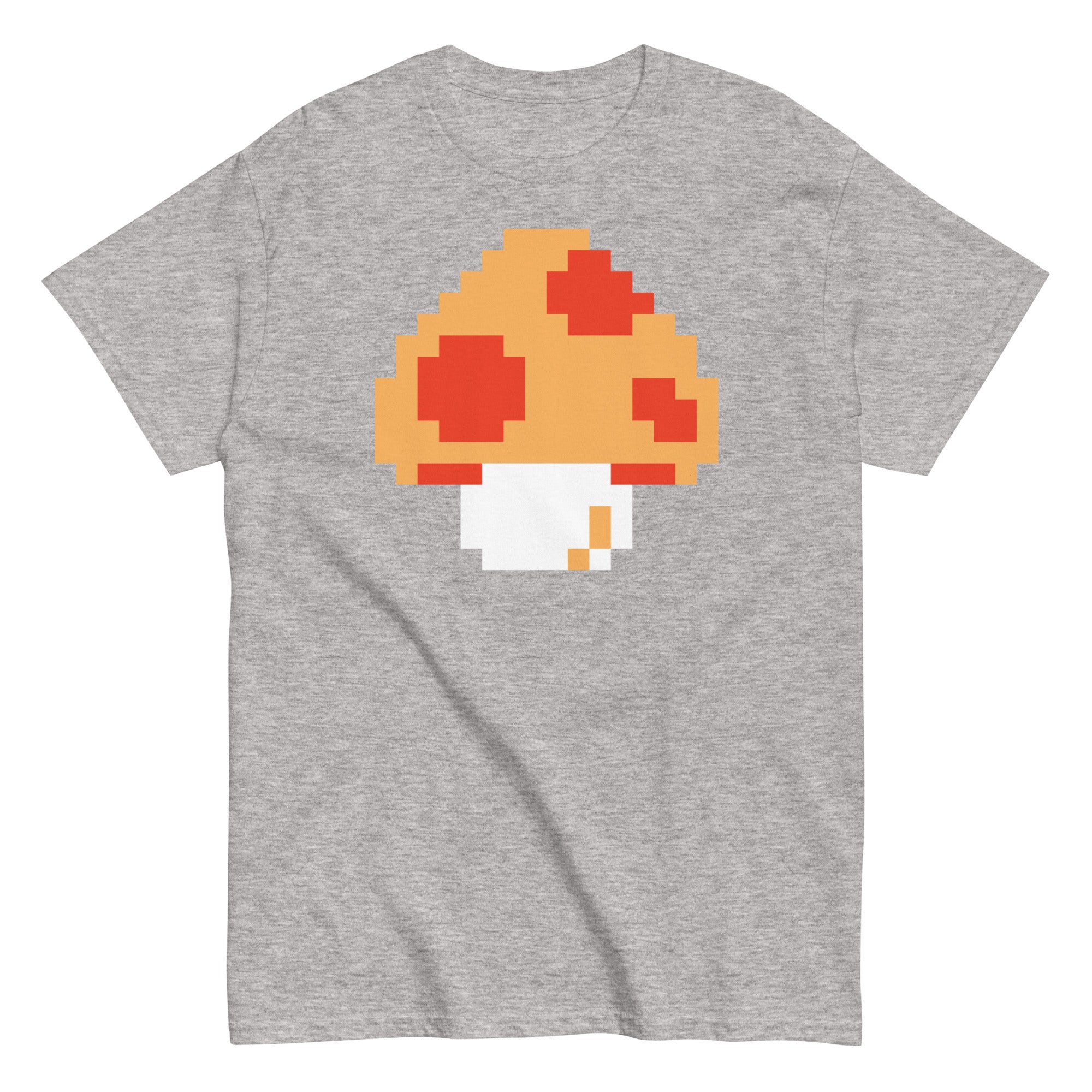 Pixellated Mega Mushroom Video Game Tee