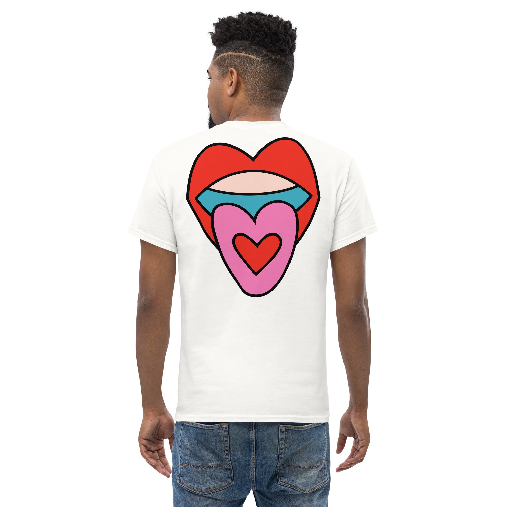 Heart Acid Tongue Double-Sided Graphic Tee