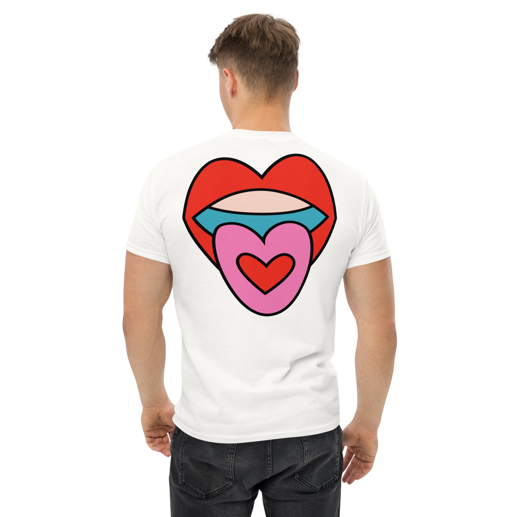 Heart Acid Tongue Double-Sided Graphic Tee