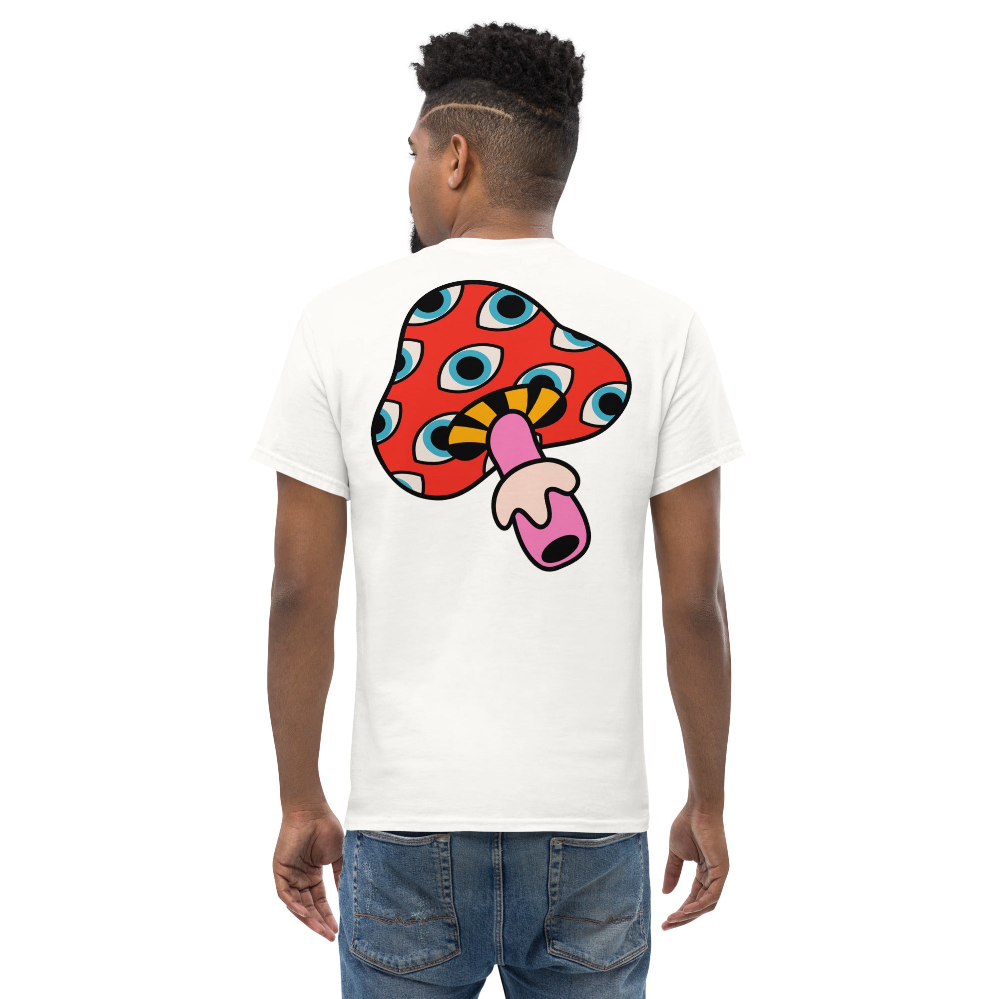 Trippy Mushroom Double-Sided Graphic Tee