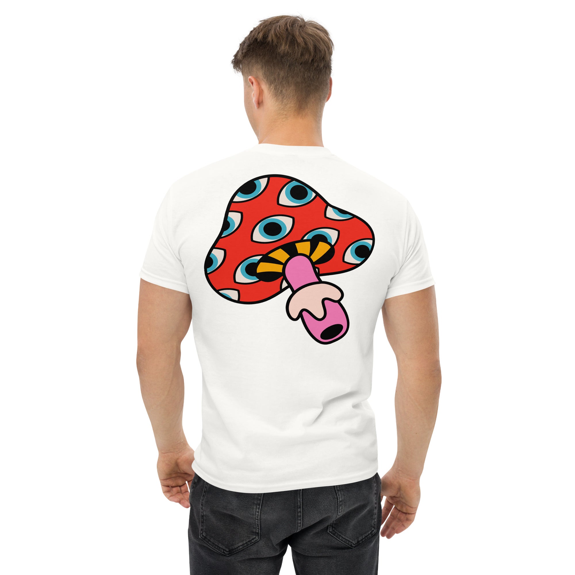 Trippy Mushroom Double-Sided Graphic Tee