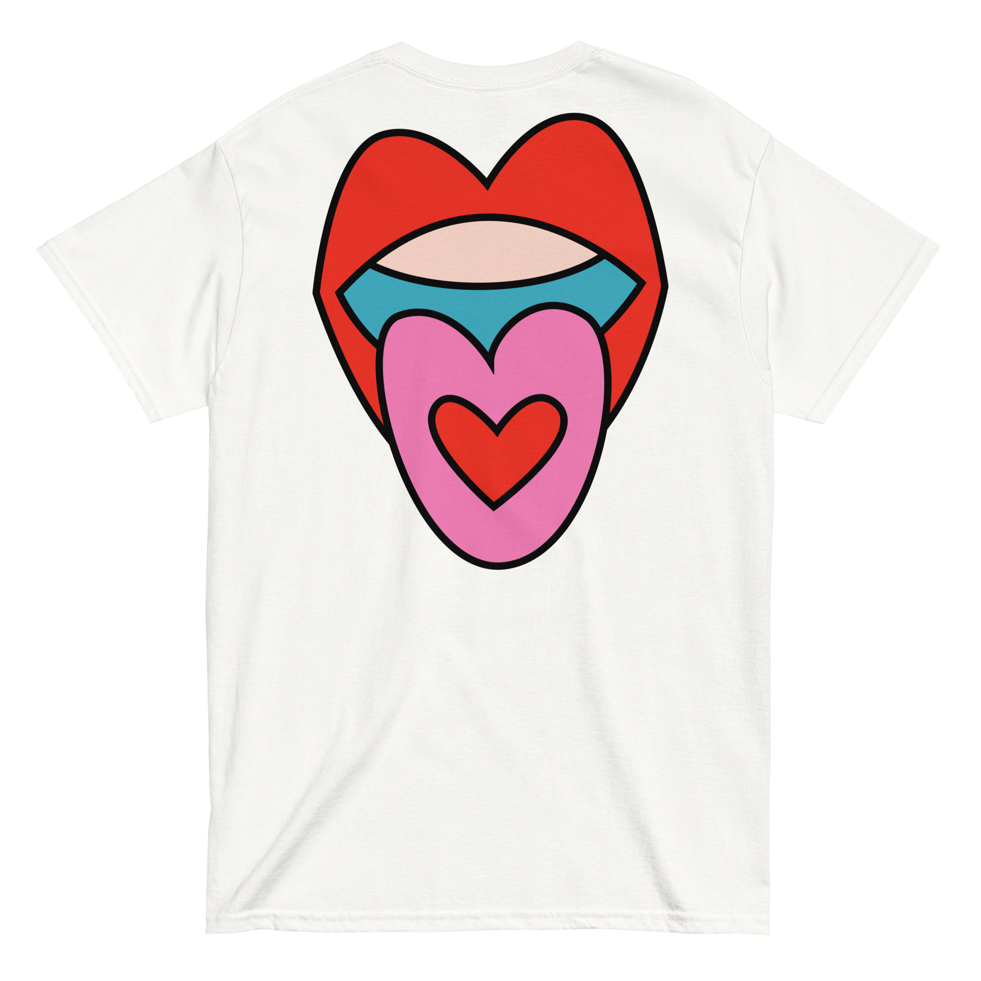 Heart Acid Tongue Double-Sided Graphic Tee