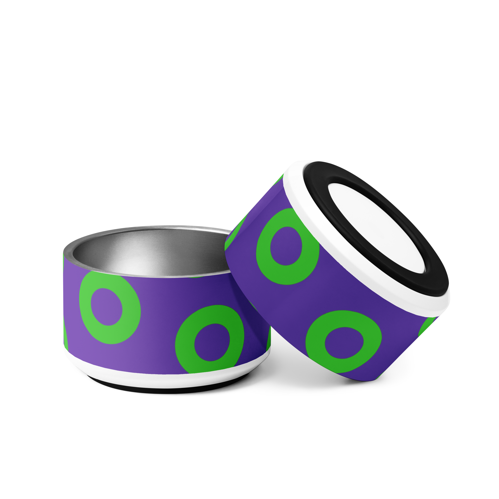 Fishman Donut Pet Bowl: Purple/Green