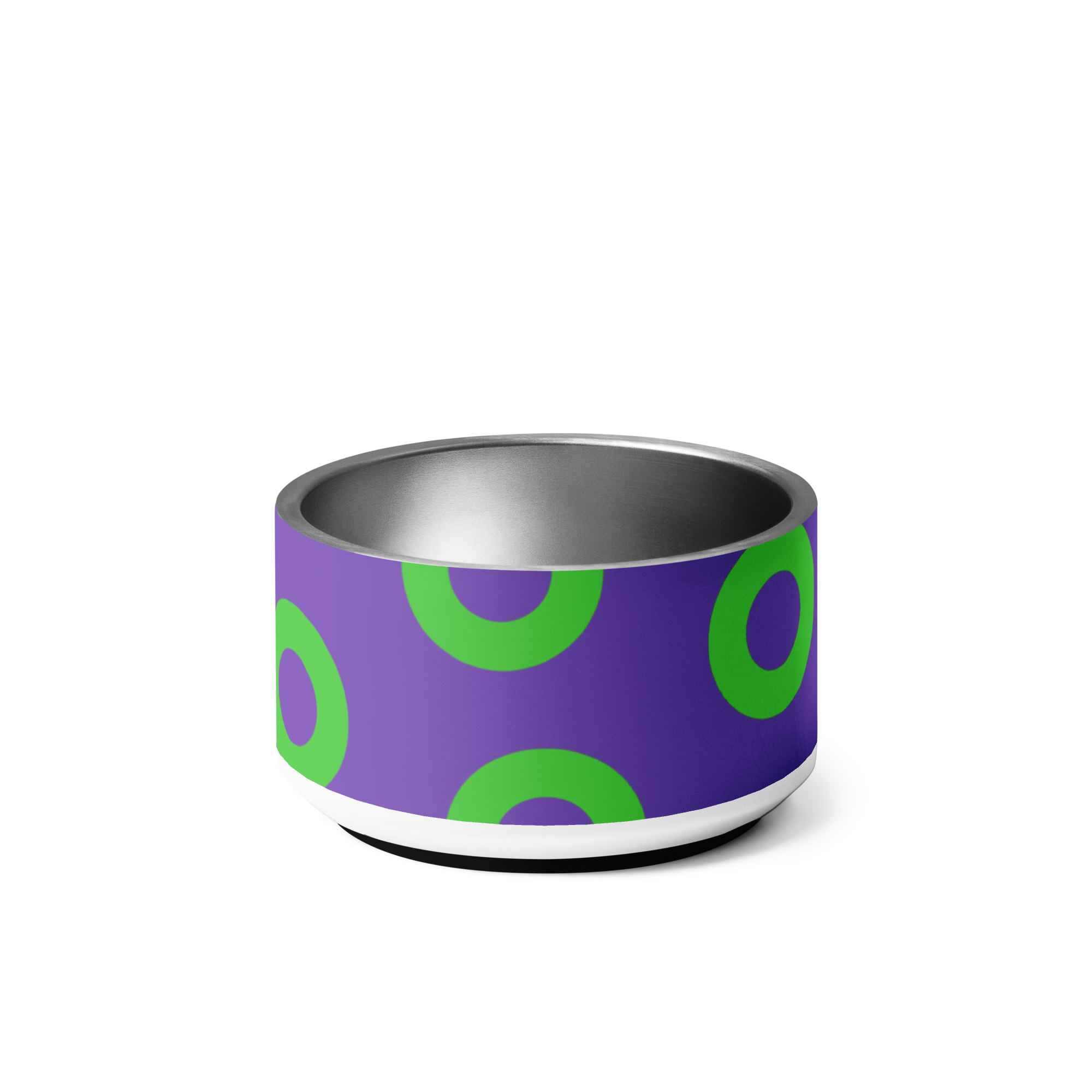 Fishman Donut Pet Bowl: Purple/Green