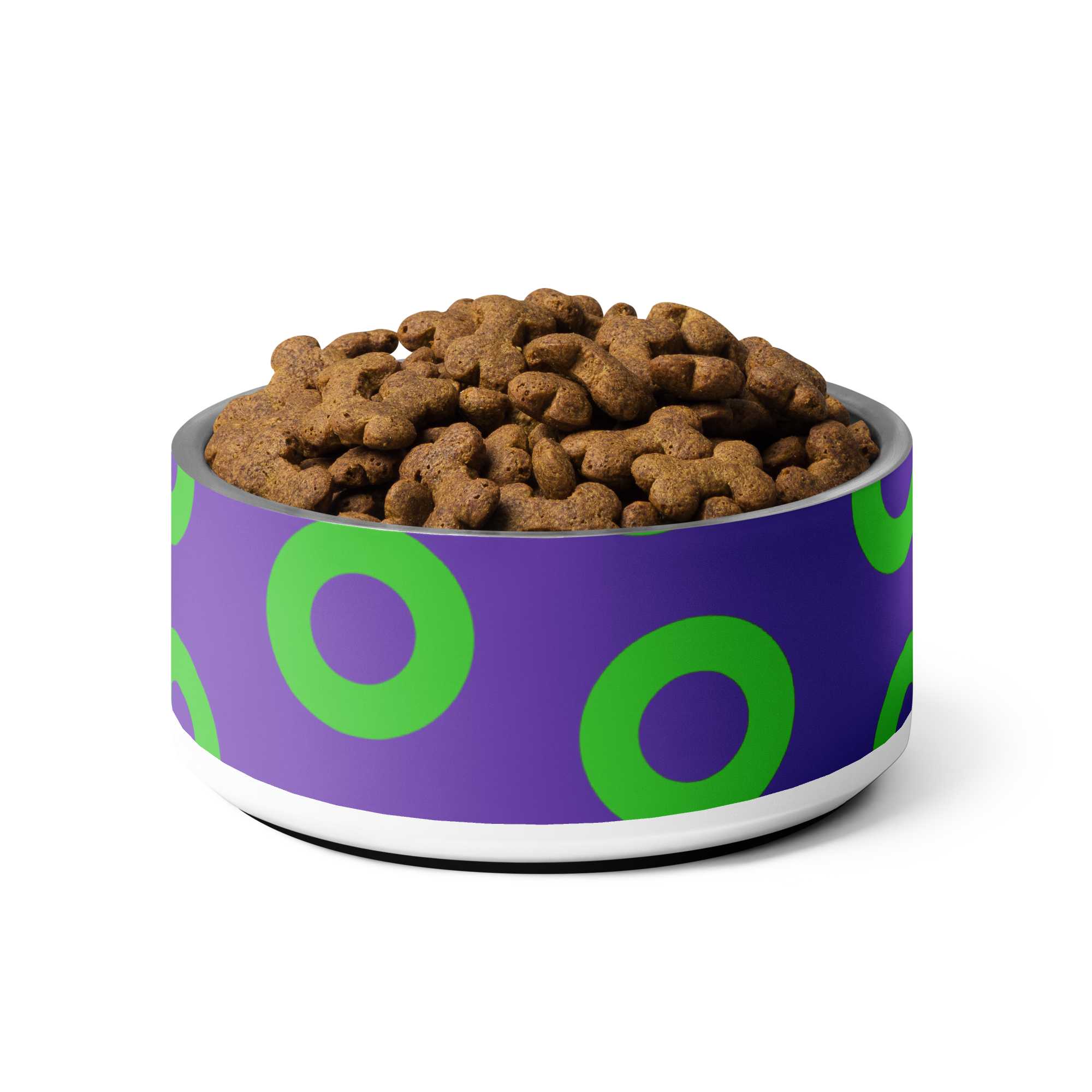 Fishman Donut Pet Bowl: Purple/Green