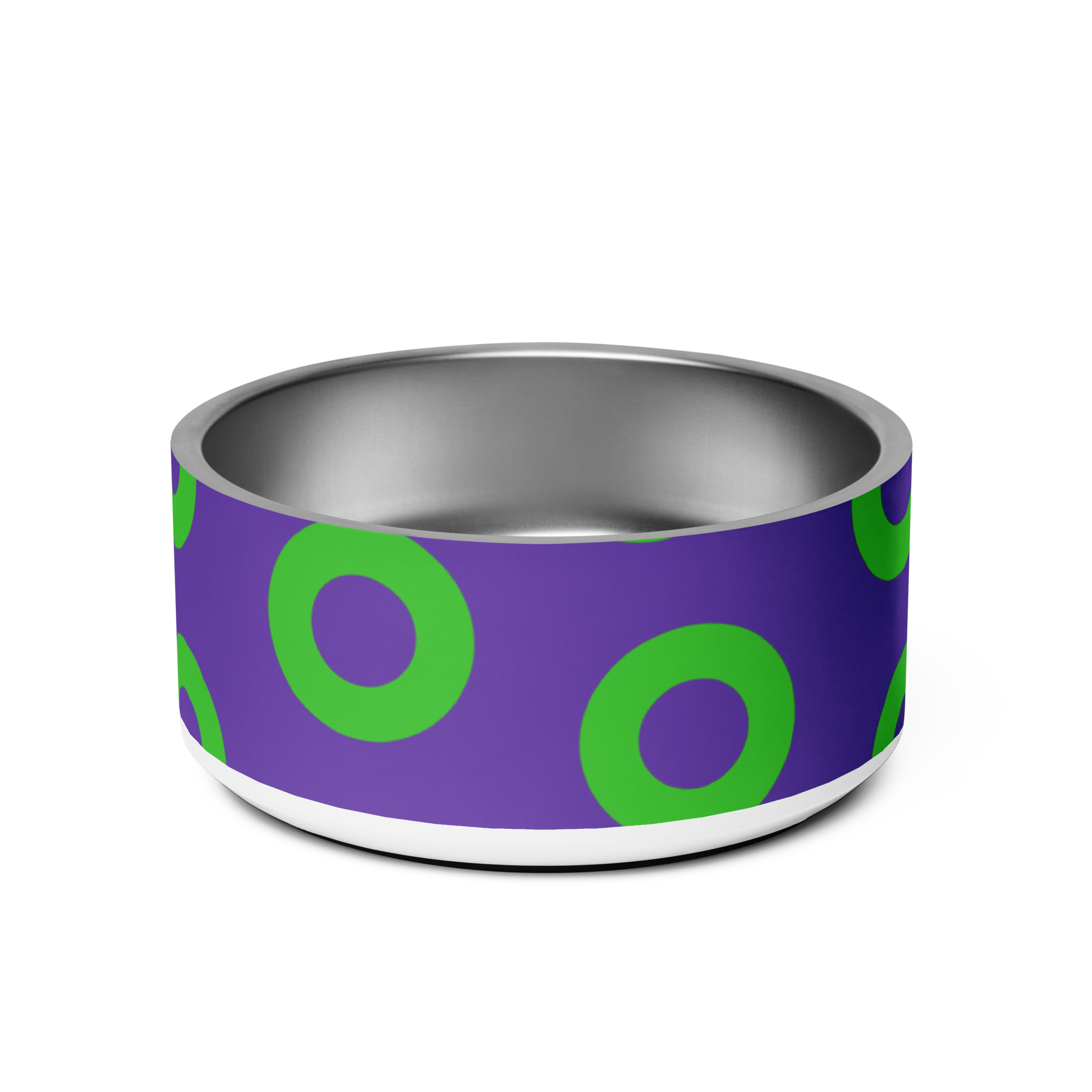 Fishman Donut Pet Bowl: Purple/Green