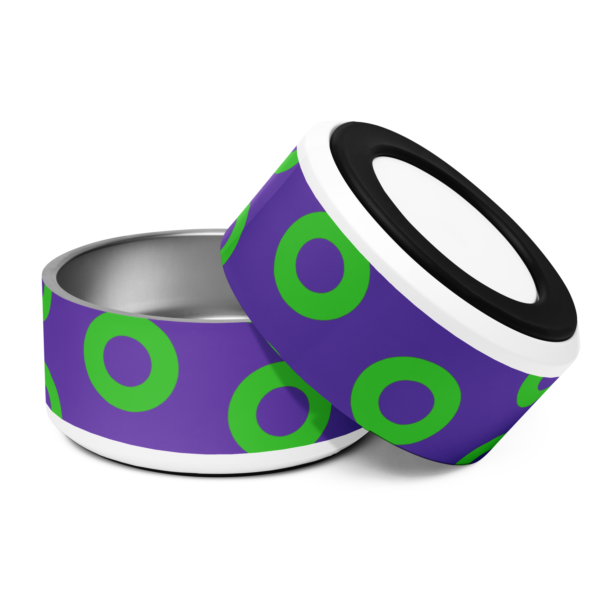 Fishman Donut Pet Bowl: Purple/Green