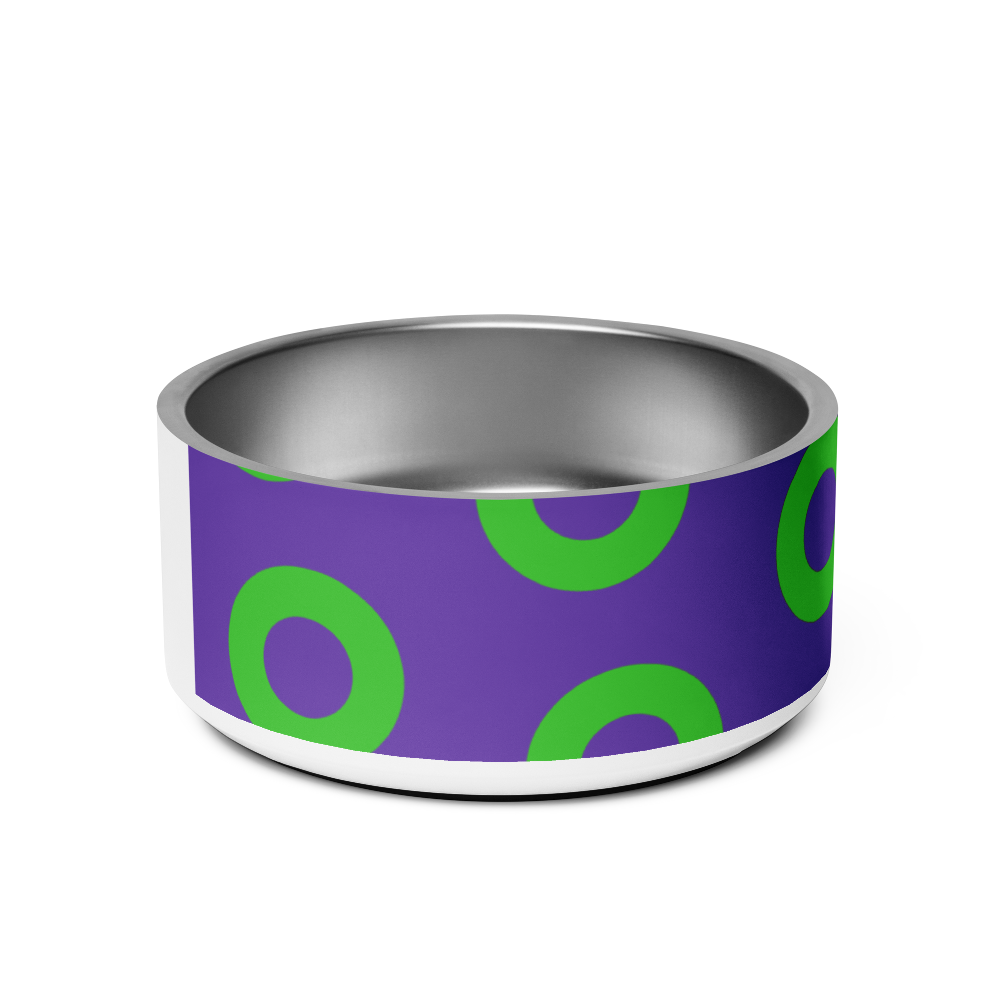 Fishman Donut Pet Bowl: Purple/Green