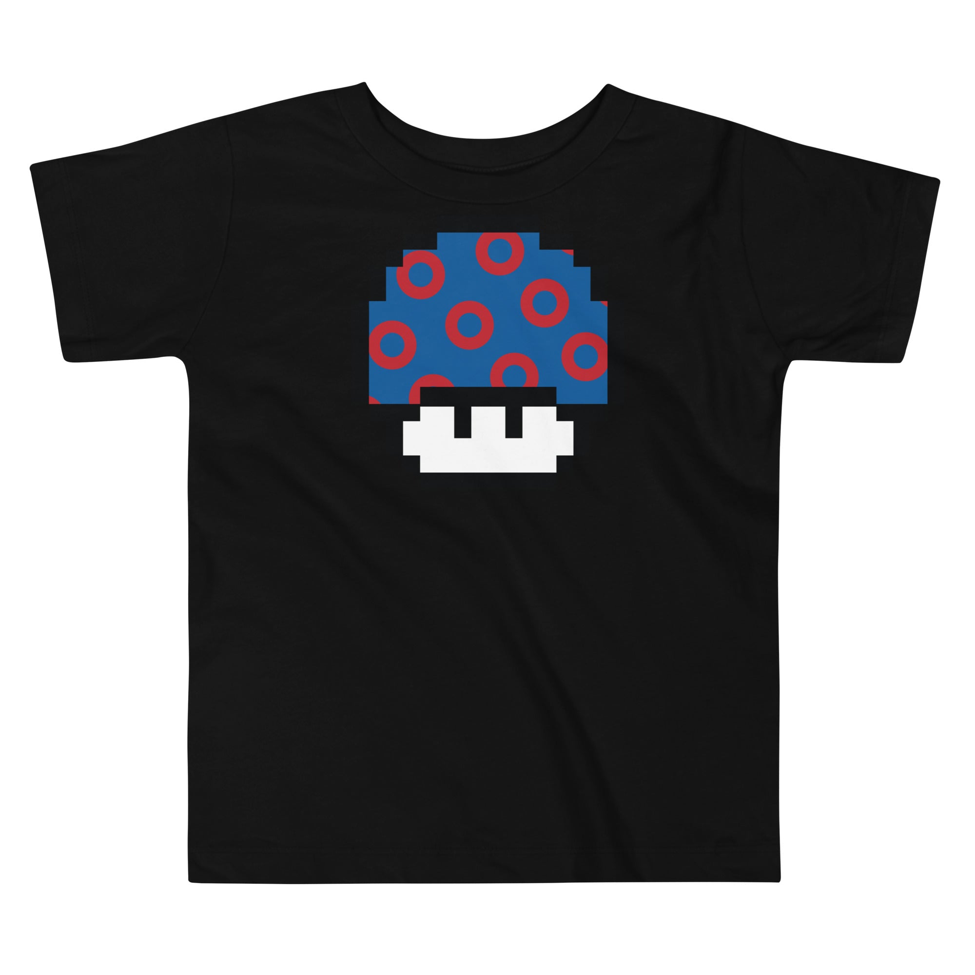 Fishman Donut Pixellated Super Mushroom Toddler Tee