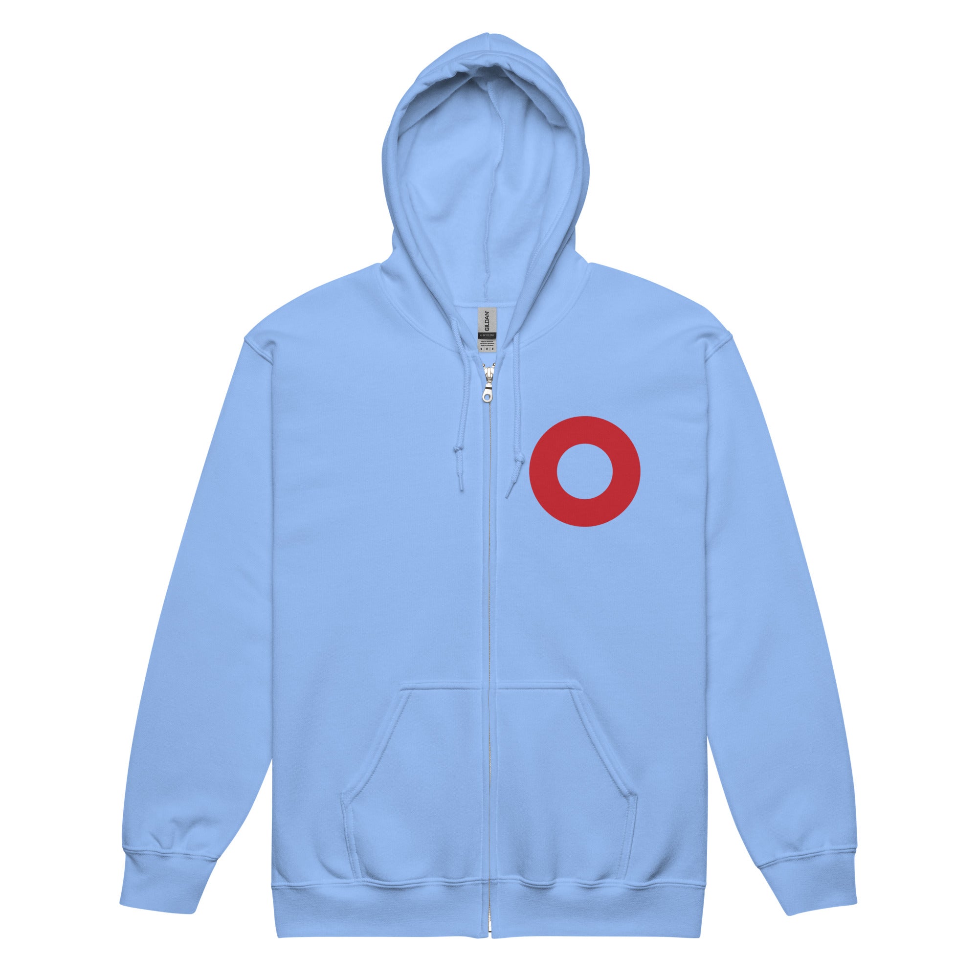 Fishman Donut Upper Chest Design Zip-Up Sweatshirt