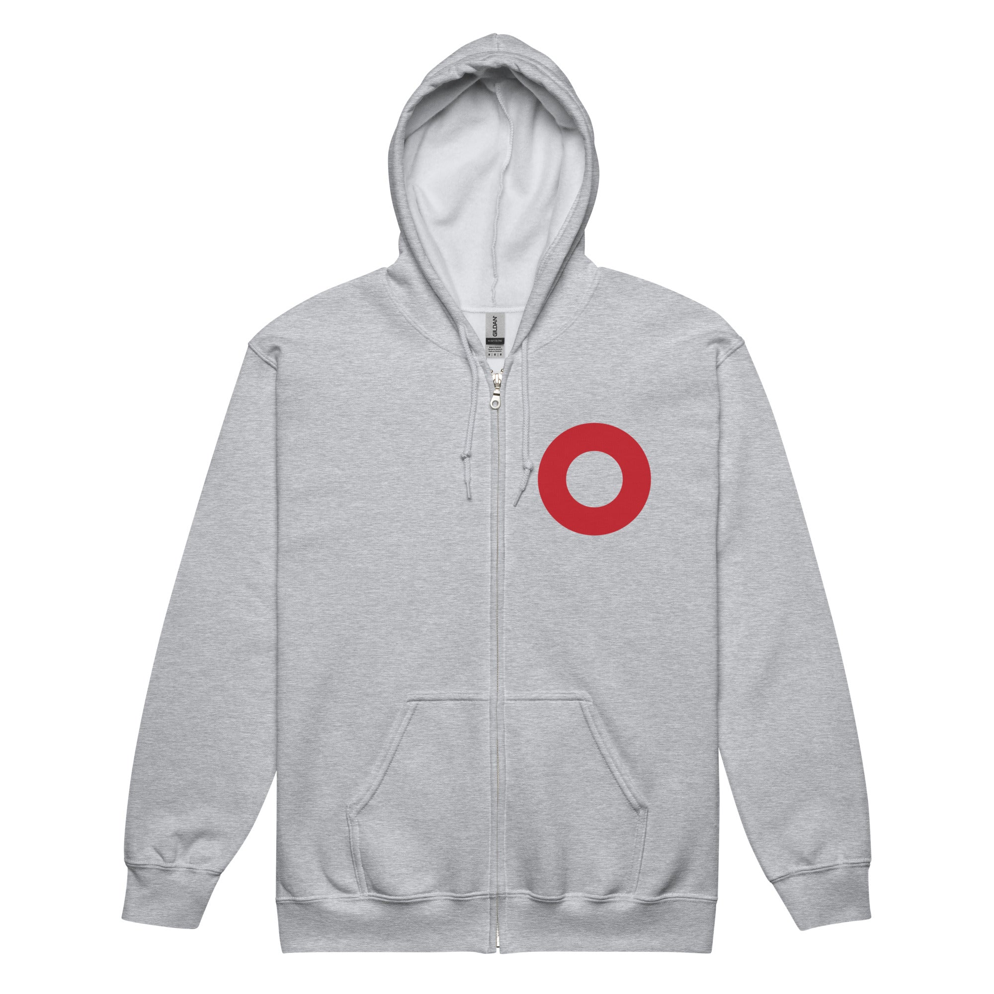 Fishman Donut Upper Chest Design Zip-Up Sweatshirt