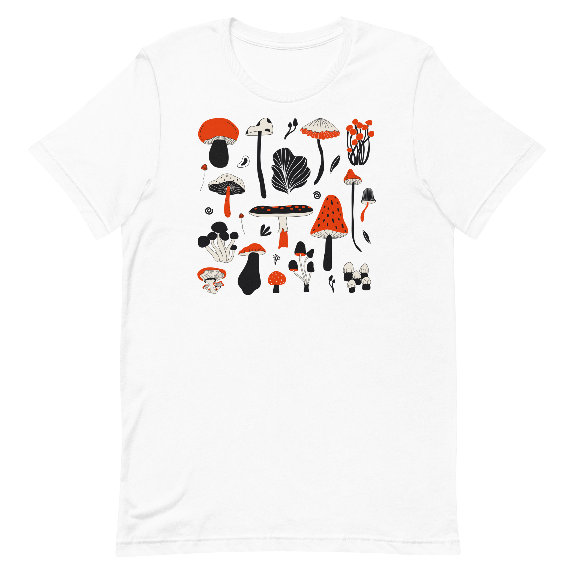 Illustrated Mushrooms Variety Graphic Tee