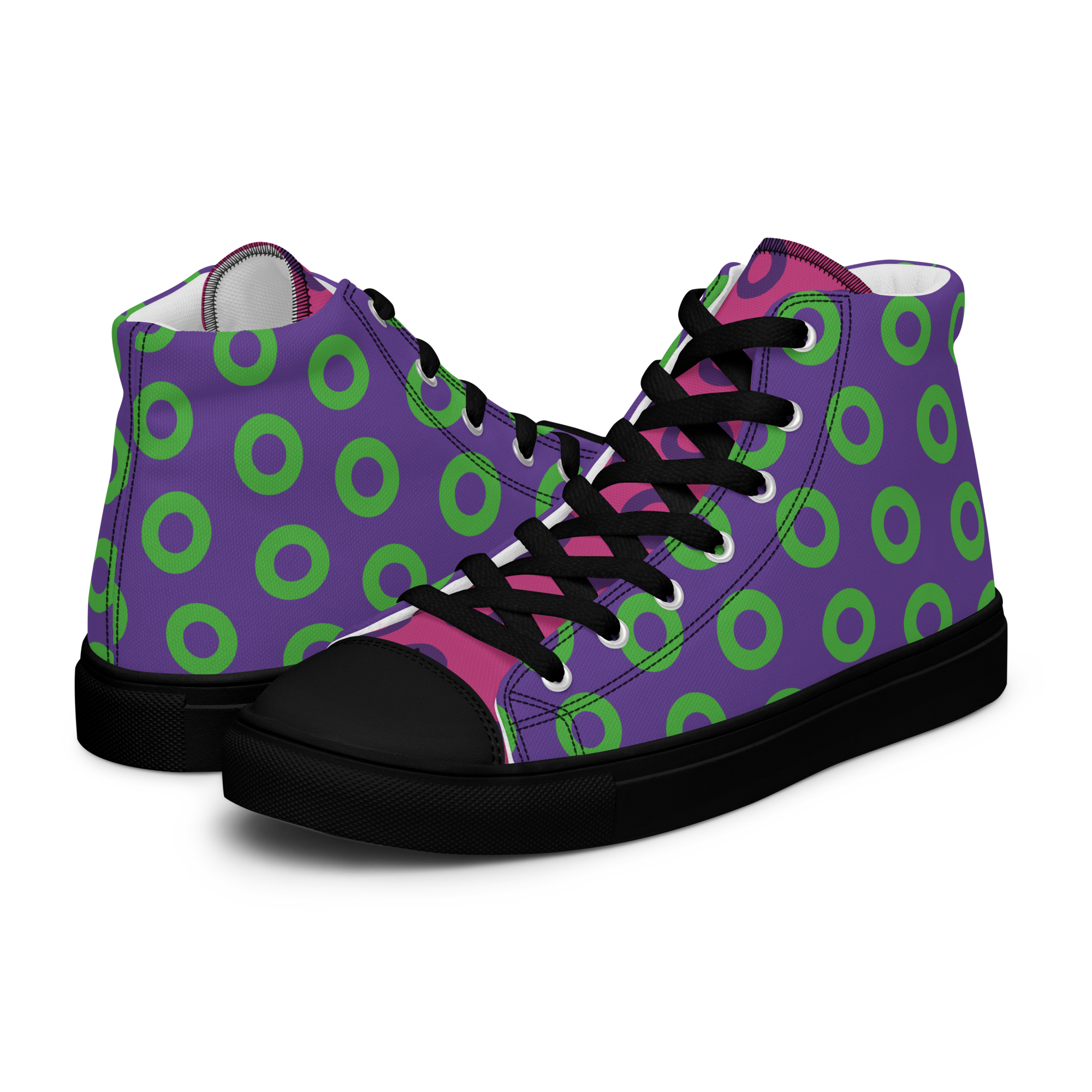 Fishman Purple/Green Donut High Tops