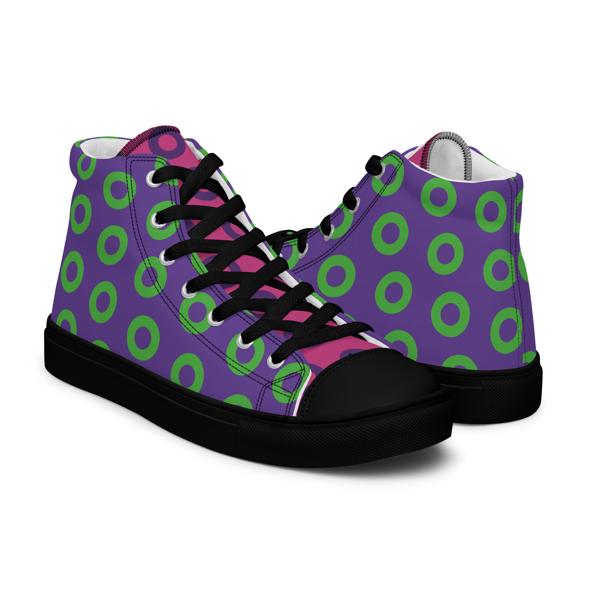 Fishman Purple/Green Donut High Tops